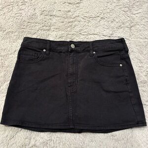 Pacsun Black Denim Mini Skirt - Size 27 - Mid rise